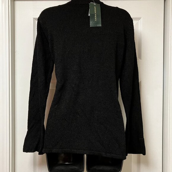 Laura Ashley Black Sweater long sleeve Size Medium Brand NEW with tags - Picture 4 of 12